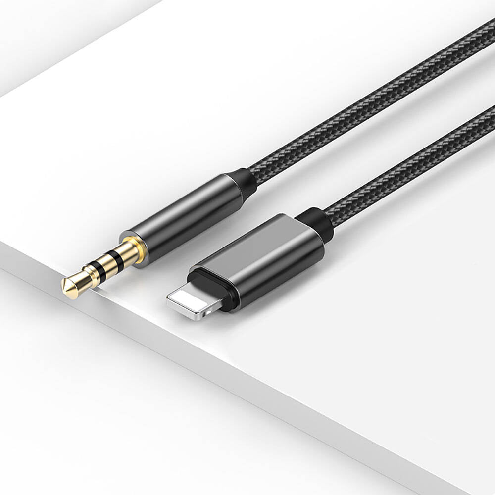 Recci RH02 Lightning to 3.5mm AUX Audio Kablo - 2 Recci RH02 Lightning to 3.5mm AUX Audio Kablo - 2